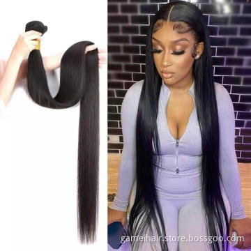 Wholesale 10A GRadeon Straight Raw Brazilian Hair Virgin Cuticle Aligned Hair Bundles